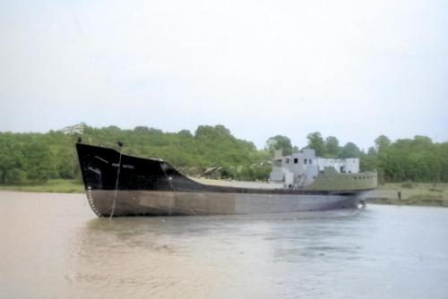 Ship launch from Rowhedge Ironworks